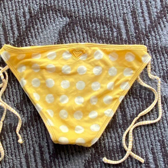 Roxy Yellow Polka Dot Bikini Bottom - Picture 4 of 8